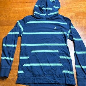 Volcom hooded long sleeve shirt size large